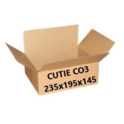 Cutie carton NATUR 235 x 195 x 145 mm 25 BUC / SET
