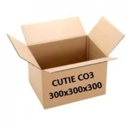 Cutie carton NATUR 300 x 300 x 300 mm – 25 BUC / SET