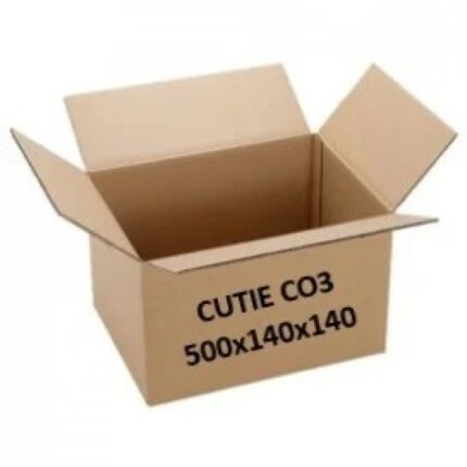 Cutie carton NATUR 500 x 140 x 140 mm – 25 BUC / SET